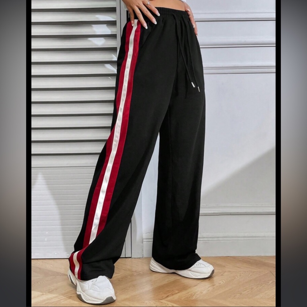 Hollister Wide Leg Track Pants